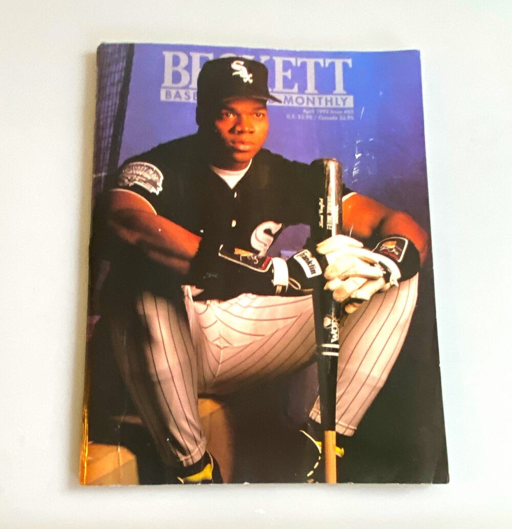 Beckett Baseball Card Monthly Price Guide Magazine Frank ThomasChicago White Sox